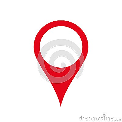 Pin map marker pointer icon, GPS location symbol â€“ for stock Stock Photo